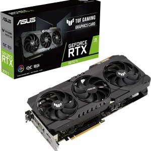 ASUS NVIDIA GeForce RTX 3070 Ti TUF Gaming Overclocked Triple-Fan 8GB GDDR6X PCIe 4.0 Graphics Card