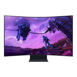 Samsung G970 Odyssey Ark 55" 4K UHD (3840 x 2160) 165Hz UltraWide Curved Screen Gaming Monitor AMD FreeSync; HDR; HDMI; SmartThings App