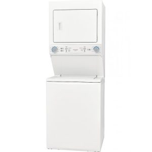 Frigidaire 27" White Stacked Washer And Gas Dryer Laundry Center