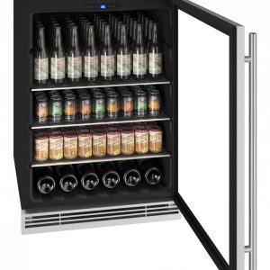 U-Line 24" Stainless Frame Beverage Center