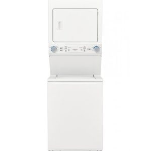 Frigidaire 27" White Stacked Washer And Electric Dryer Laundry Center