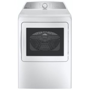 GE Profile 7.4 Cu. Ft. White Gas Dryer With Sanitize Cycle And Sensor Dry
