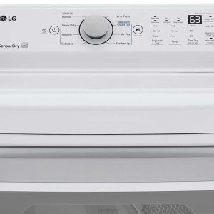 LG 7.3 Cu. Ft. White Gas Dryer With Sensory Dry Technology