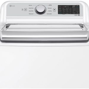 LG 5.3 Cu. Ft. White Top Load Washer With 4-Way Agitator & TurboWash3D Technology