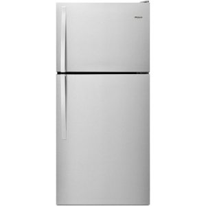 Whirlpool ADA 30" Monochromatic Stainless Steel Top-Freezer Refrigerator