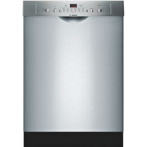 Bosch 100 Series 24" Anti-Fingerprint Stainless Steel Recessed Handle Dishwasher