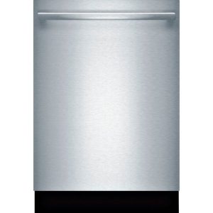 Bosch 100 Series 24" Anti-Fingerprint Stainless Steel Bar Handle Dishwasher