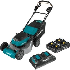 Makita (21") 36-Volt LXT® Lithium-Ion Cordless Self-Propelled Lawn Mower (4 Batteries & Charger Included)