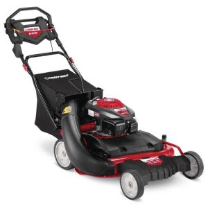 28 in. 195 cc Gas Walk Behind Self Propelled Lawn Mower with High Rear Wheels, 3-in-1 Cutting TriAction Cutting System