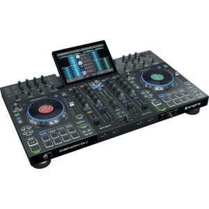Denon DJ Prime 4 Standalone 4-Deck DJ System with 10″ Touchscreen