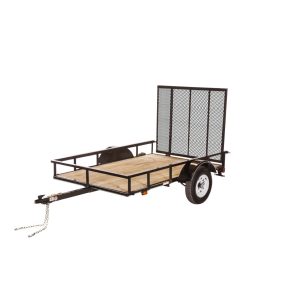Carry-On 5ft. x 10ft. Wood Floor Utility Trailer with Rear Ramp, 2000-lb. GVWR, Load Capacity 1350 lbs., Model# 5X10GW2K