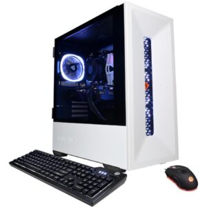 CyberpowerPC Gaming Desktop Gamer Master GMA9020CPGV6 Ryzen 5 5000 Series 5600G (3.90 GHz) 16GB DDR4 2TB HDD 500 GB PCIe SSD NVIDIA GeForce RTX 3060 Windows 11 Home 64-bit
