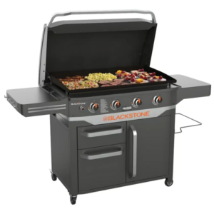 Blackstone ProSeries 4 Burner Steel 36" Propane Griddle with Cabinet
